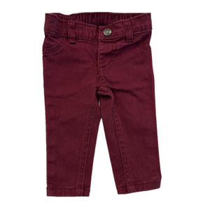 6/20$ Carter's baby burgundy pants size 3months